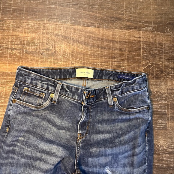 41 Hawthorn The Girlfriend Classic Blue Denim Jeans Size 28 - Picture 2 of 5